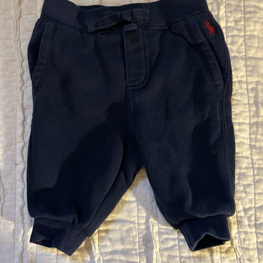Ralph Lauren Navy Blue Kids Bottoms joggers